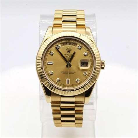 rolex goud zwart|18k gold rolex watch bands.